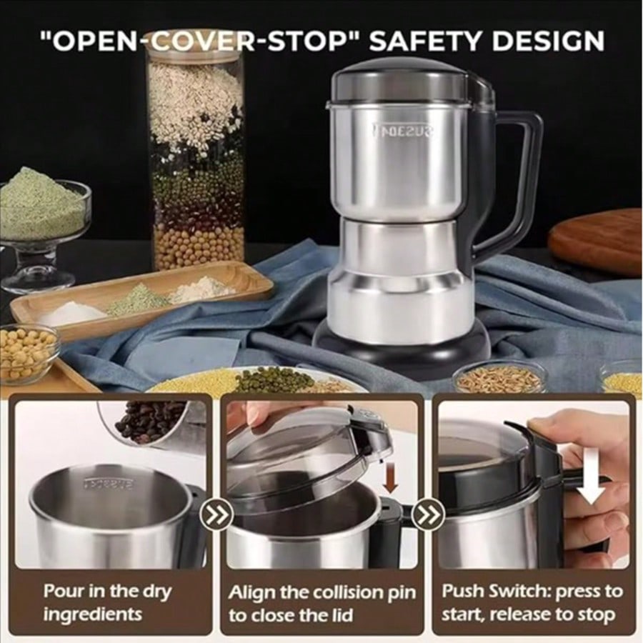 Penggiling Kopi, Motor Bertena - Coffee Bean Grinder Electric ulasan dan harga