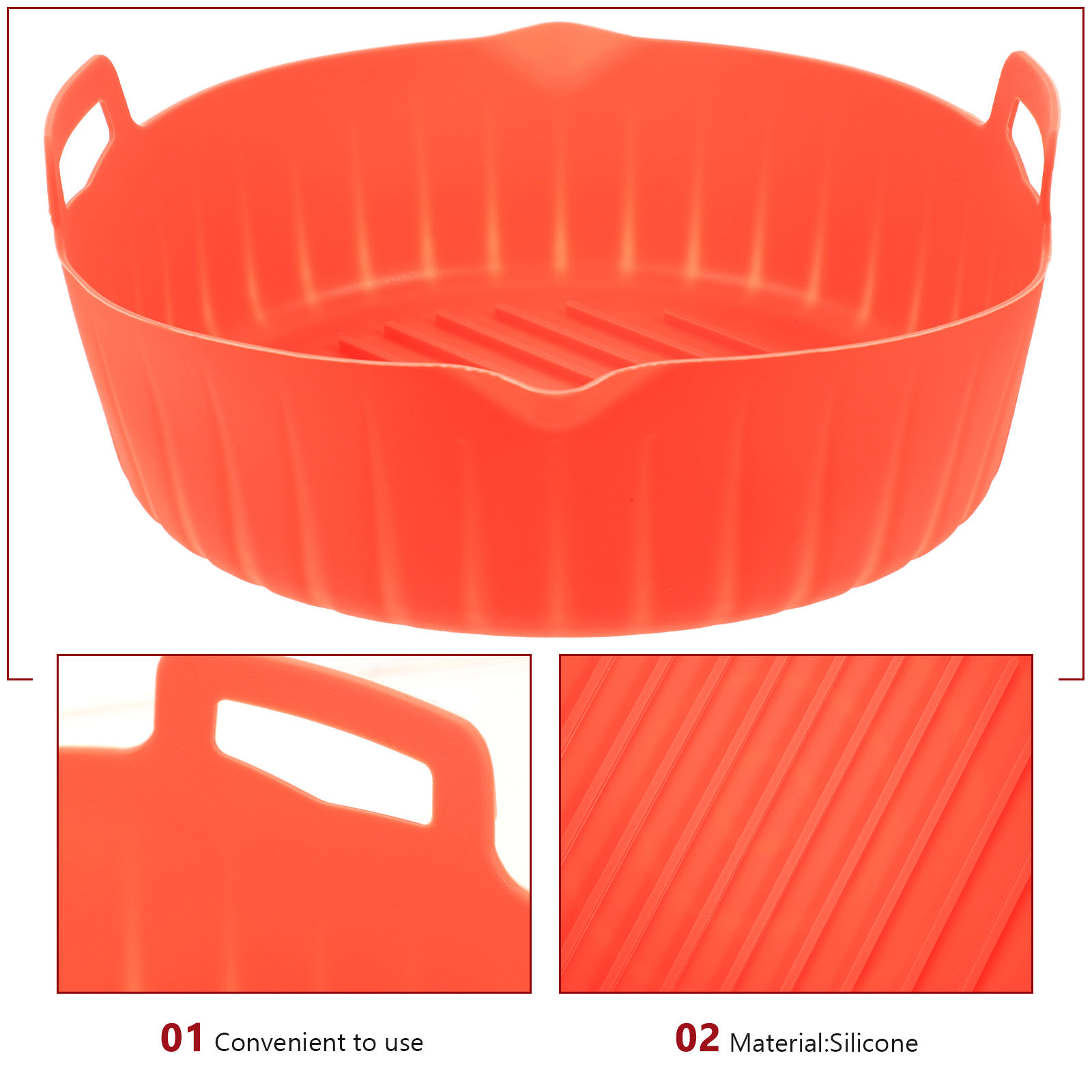 Wadah Silikon untuk Air Fryer, - Air Fryer Silicone Pot Liner ulasan dan harga